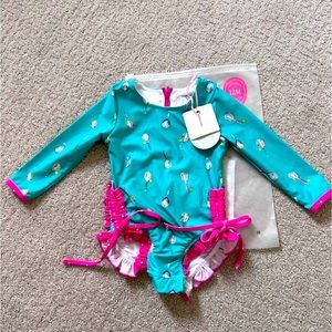 *NEW* Sweet honey ruffle Rash Guard ☀️